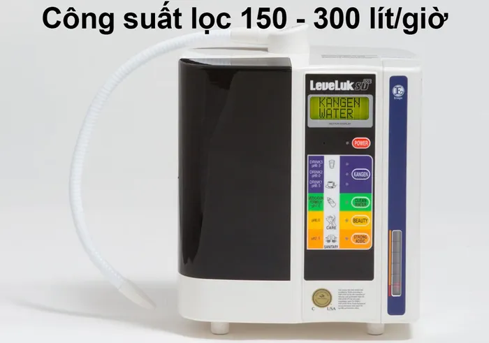 Máy lọc nước Kangen LeveLuk SD501 công suất lọc 150 - 300 lít/giờ