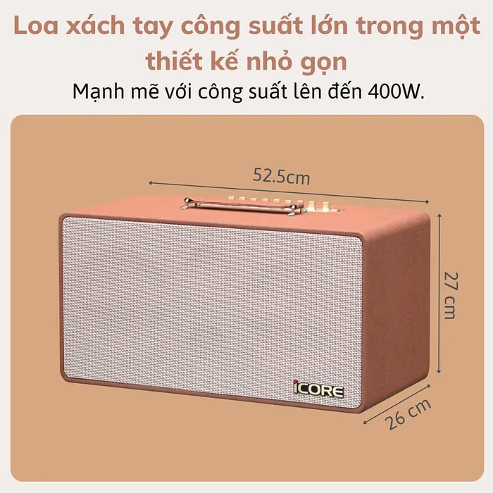 Tổng công suất làm việc 400W