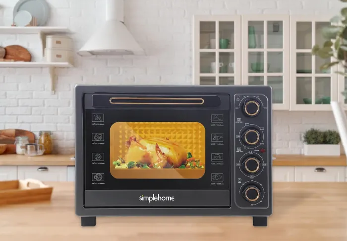 Lò chiên kết hợp nướng Simplehome TOV-38G điều khiển núm vặn