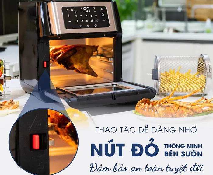 Nồi chiên không dầu Kalite Q10 thao tác dễ dàng