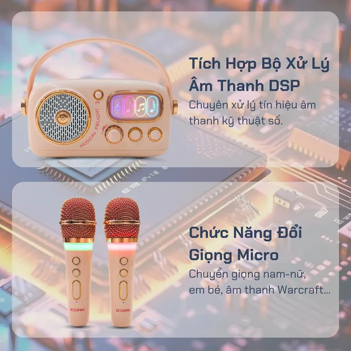 Sản phẩm sở hữu bộ xử lý tiên tiến và có chức năng đổi giọng micro độc đáo