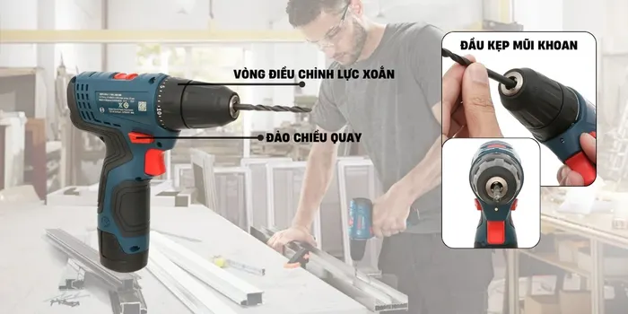 Bosch GSR 120-LI tiện lợi cho quá trình sử dụng