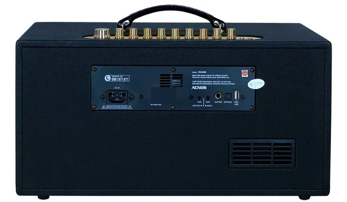 Hệ thống cổng kết nối ở mặt sau loa Acnos CS445D