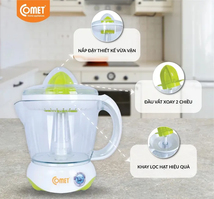 Máy vắt cam Comet CM9920 tiện ích đa dạng