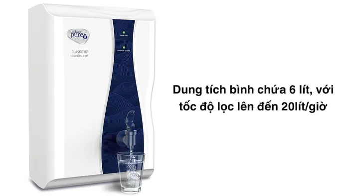 Unilever Pureit Casa G2 có dung tích bình chứa 6 lít