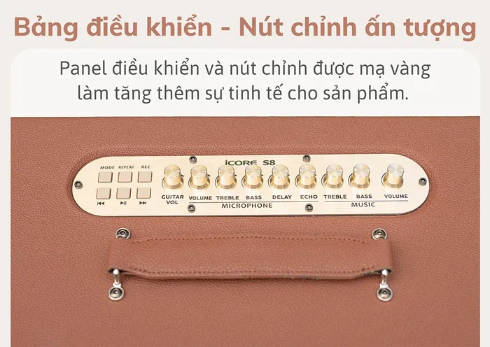 Hệ thống nút điều chỉnh trên thân loa
