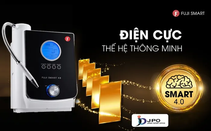 Hệ thống điện cực của máy lọc nước ion kiềm Fuji Smart K8 
