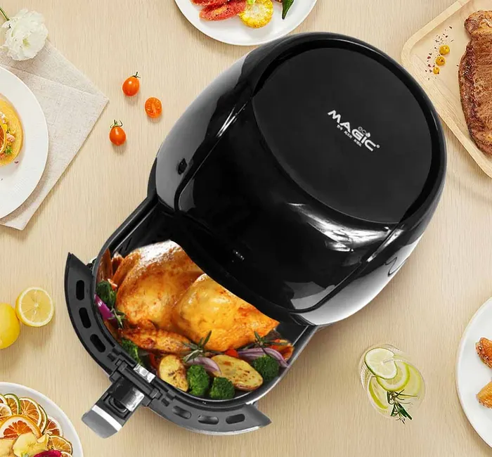 Lòng nồi chiên nướng không dầu Magic AC110 có phủ chống dính