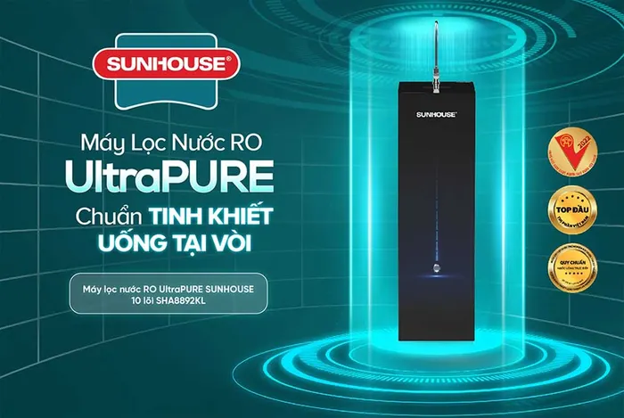 Máy lọc nước Sunhouse SHA8892KL an toàn và tiện lợi cho gia đình 