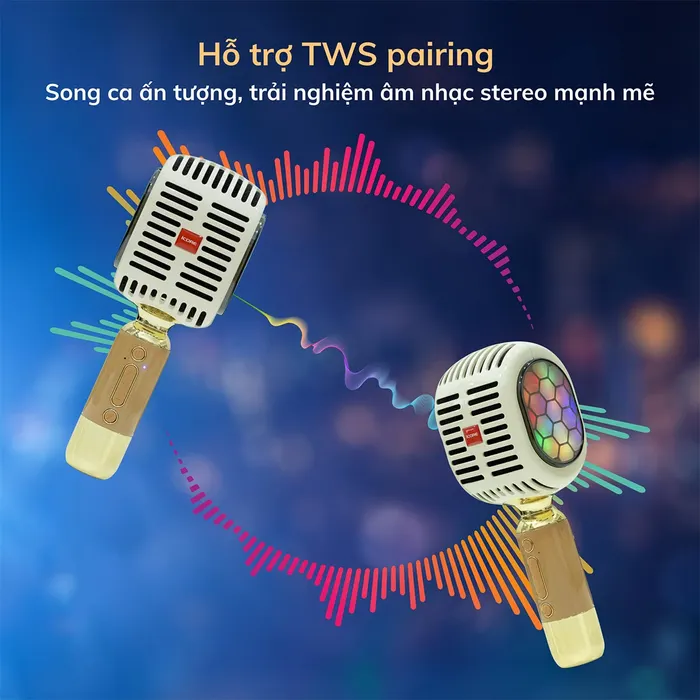 Tính năng TWS Pairing kết nối hai micro với nhau