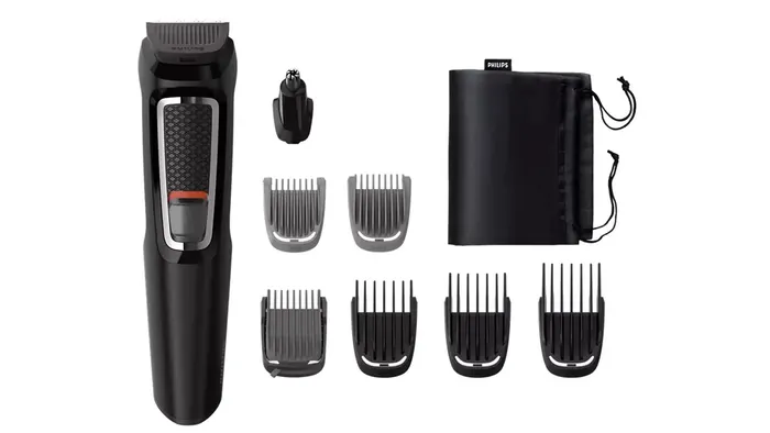 Tông đơ đa năng 8in1 Philips MG3730/15 có 8 phụ kiện đi kèm