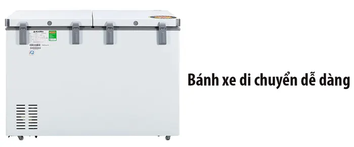 Bánh xe di chuyển dễ dàng
