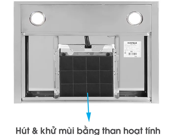 Hafele HH-WI60B có bộ lọc khử mùi bằng than hoạt tính