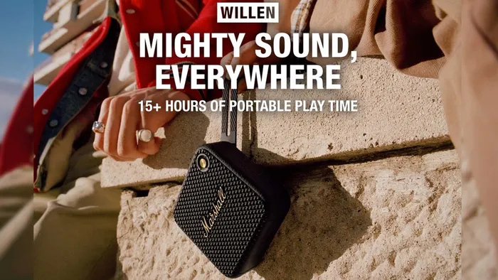 Thời lượng pin của loa Marshall Willen lên đến 15 tiếng chỉ với 1 lần sạc đầy