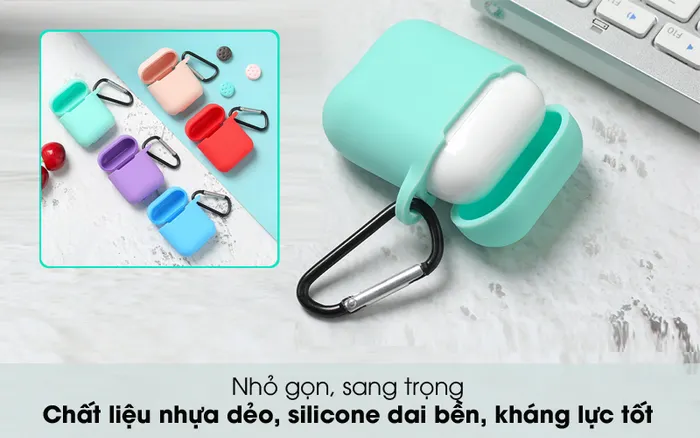 Bền tốt, đẹp mắt - Túi đựng Airpods 1 & 2 nhựa dẻo Silicone CK-AP002 OSMIA