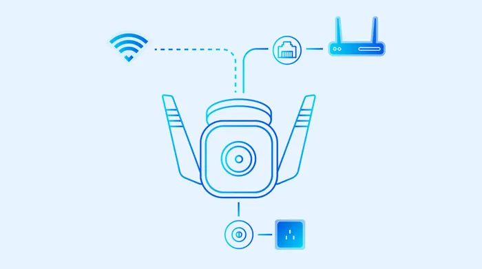 Camera IP Ngoài Trời 3MP TP-Link Tapo TC65 - Kết nối qua cổng LAN tích hợp hoặc wifi