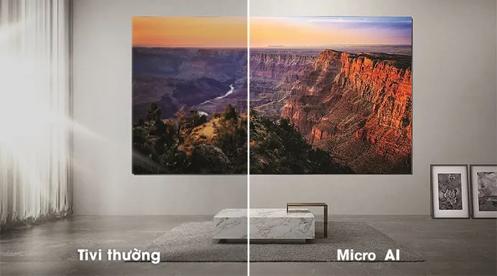 Smart Tivi The Wall Micro LED Samsung 4K 110 Inch MNA110MS1A  - Micro AI