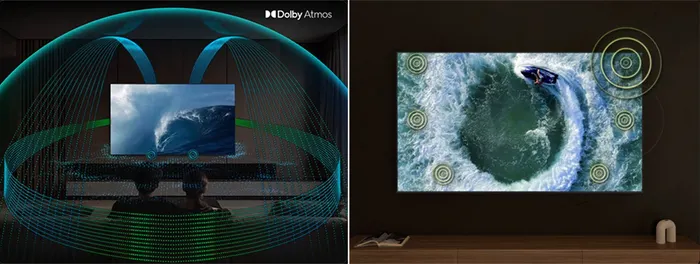 Dolby Atmos và Object Tracking Sound+ Tivi Samsung 65 Inch QA65QN90F