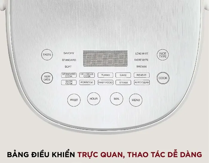 Bộ phận điều khiển của nồi cơm điện tử Cuckoo CR-0690F/SIWHCRVNCV