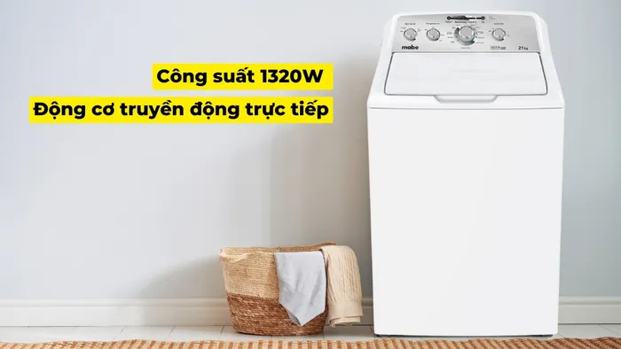 Công suất mạnh mẽ đáp ứng nhu cầu giặt giũ lớn