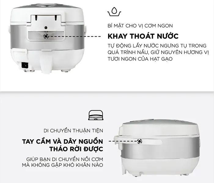 Nồi cơm điện tử Cuckoo CR-0690F/SIWHCRVNCV tiện lợi và dễ sử dụng