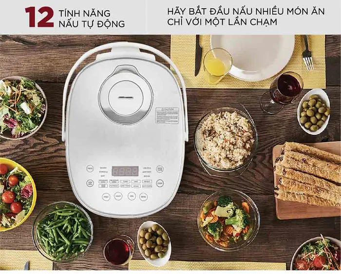 Nồi cơm điện tử Cuckoo CR-0690F/SIWHCRVNCV tích hợp menu nấu đa dạng