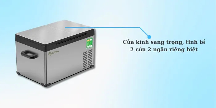 E-Pro VEP-PF-A-CD352 có cửa 2 kính sang trọng, tinh tế
