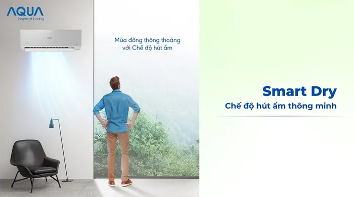 Cân bằng ẩm Smart Dry hữu ích cho thời tiết nồm ẩm