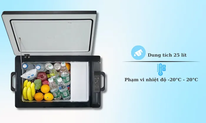 E-Pro VEP-PF-A-C25 có dung tích 25 lít, phạm vi nhiệt độ -20°C - 20°C