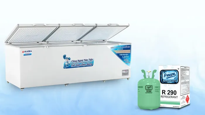 Gas R290 giúp thiết bị cấp đông hiệu quả, tiết kiệm điện