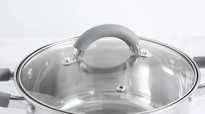 Chất liệu inox sáng bóng - Nồi inox 3 đáy 20cm Hommy CW-S042-20