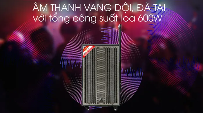 Loa kéo karaoke Dalton TS-15G600X 600W - 600W