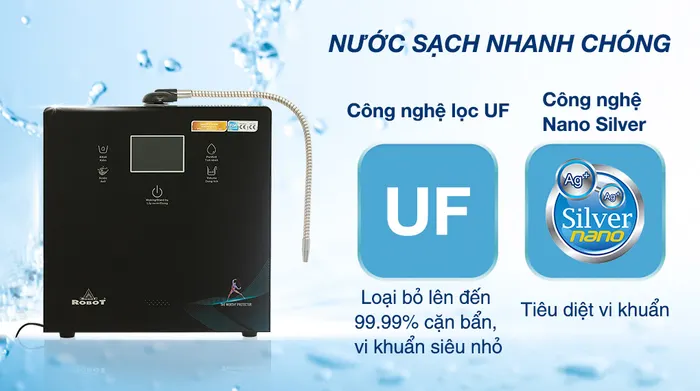 Máy lọc nước điện giải ion kiềm Robot IonPrince 910X - Công nghệ