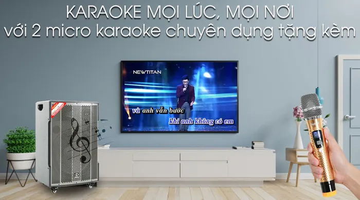 Loa kéo Karaoke Dalton TS-18G850X 850W - Micro