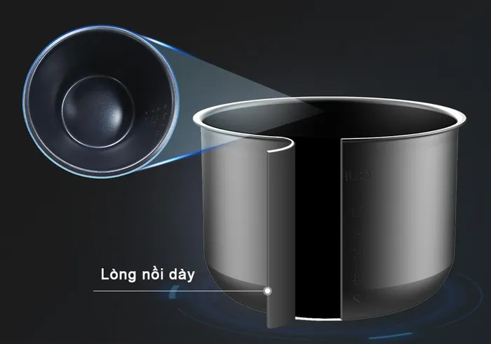 Lớp phủ chống dính cao cấp của Nồi Áp Suất Điện Funiki HPC6862