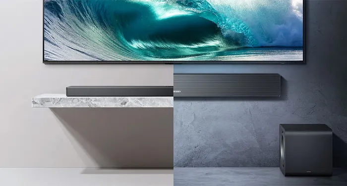 Thiết kế nhỏ gọn bộ loa thanh Samsung HW-QS700F/XV 345W