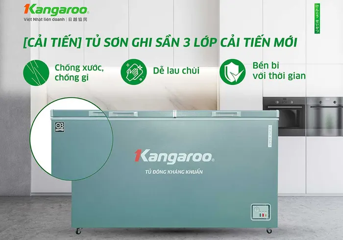 Tủ Đông Mát Kangaroo KGFZA415IG2 có thiết kế hiện đại