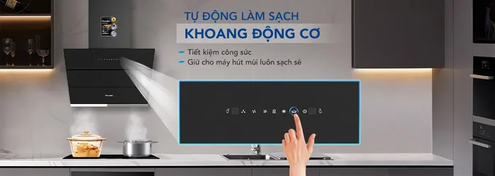 Máy Hút Mùi Áp Tường HKH9688 đảm bảo hiệu suất hút mùi ổn định 