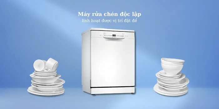 Máy Rửa Bát Bosch SMS2IVW01P được thiết kế độc lập