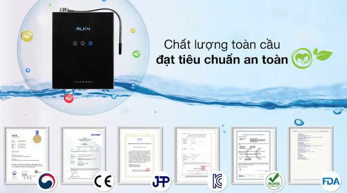 An toàn kh sử dụng - Máy lọc nước ion kiềm IonFarms Alpha-1700