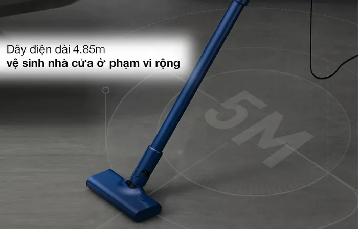 Chiều dài dây điện - Máy hút bụi cầm tay Deerma DX1000 