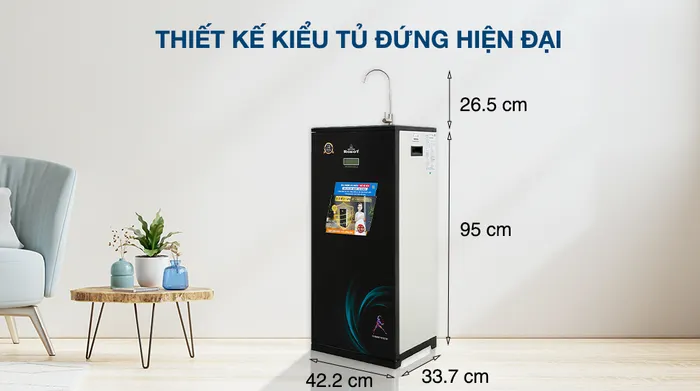 Thiết kế - Máy lọc nước RO lọc mặn Robot SPRING-X9GN 9 lõi 