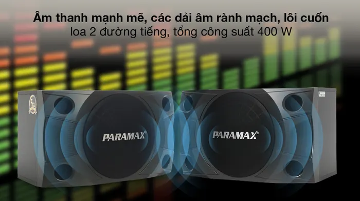 Âm thanh sống động, lan tỏa - Cặp Loa Karaoke Paramax LX-850