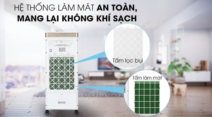 Quạt điều hòa Delites FLS-L20KG - Tấm làm mát
