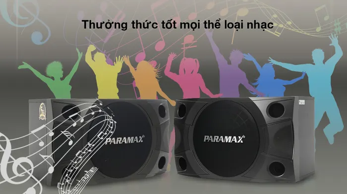 Thưởng thức tốt mọi loại nhạc - Cặp Loa Karaoke Paramax LX-850