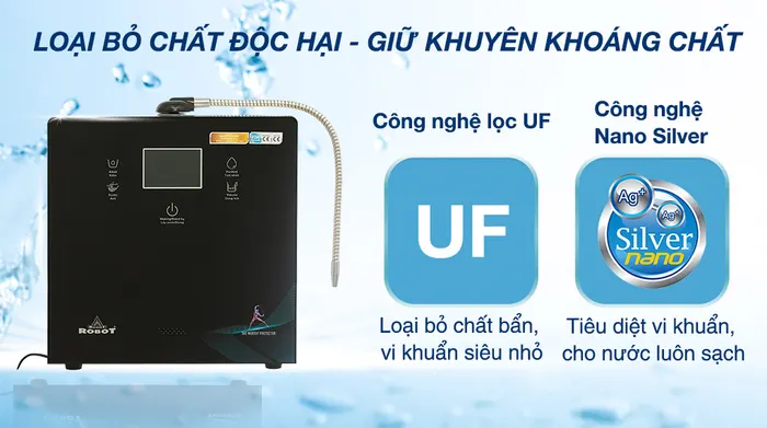Máy lọc nước điện giải ion kiềm Robot IonPrince 79X - Công nghệ