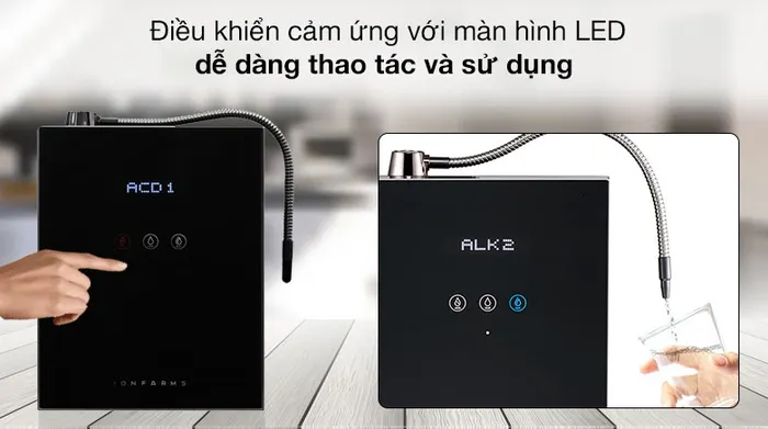 Điều khiển cảm ứng - Máy lọc nước ion kiềm IonFarms Alpha-1700