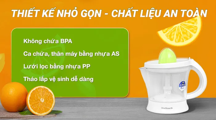 Thiết kế - Máy vắt cam BlueStone 40W CJB-1129