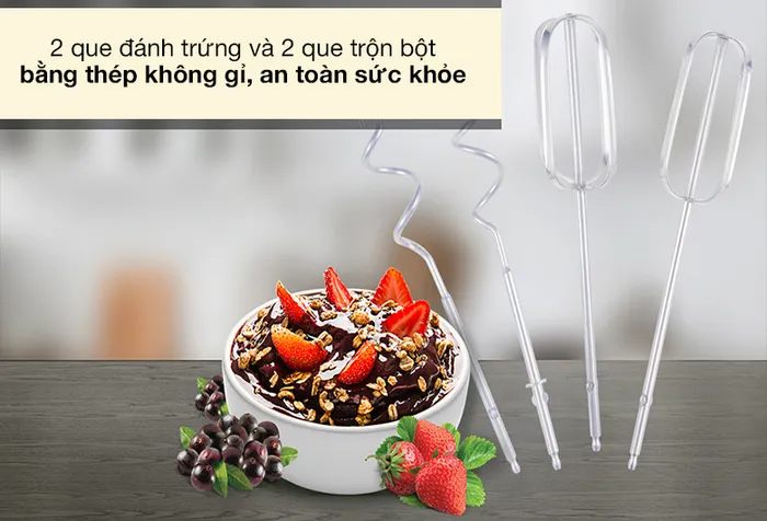 Máy đánh trứng cầm tay Hafele HH-B400A - 4 que đánh đa năng