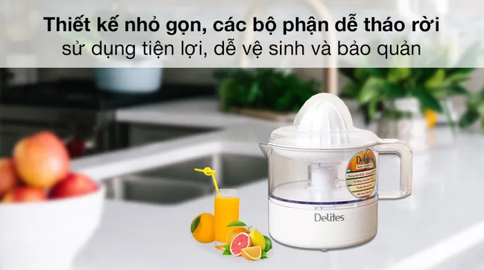 Máy vắt cam Delites 30W JC3000-GS - Các bộ phận tháo rời